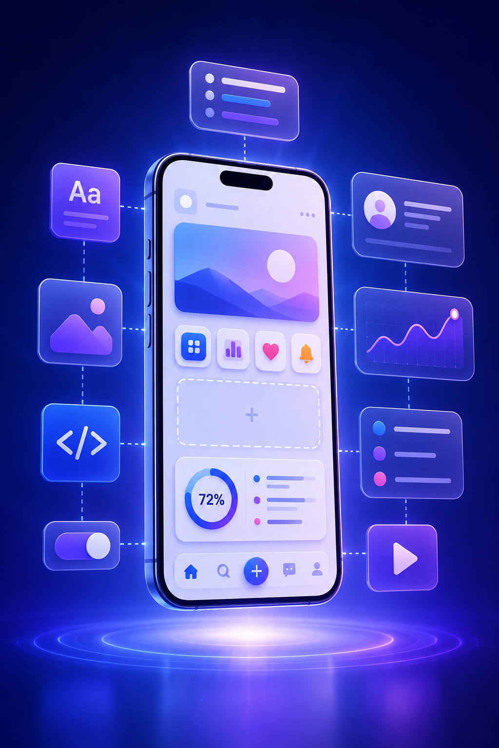 Custom mobile app development service for Android and iOS